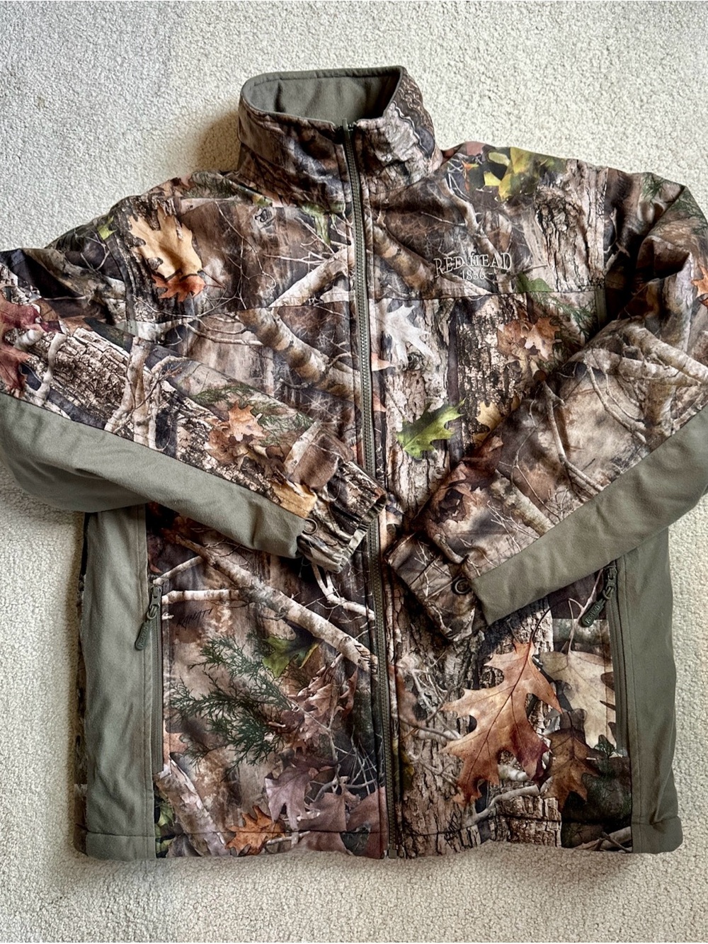 RedHead Realtree Camo Bone Dry Insulated Softshell Jacket - Green/Brown